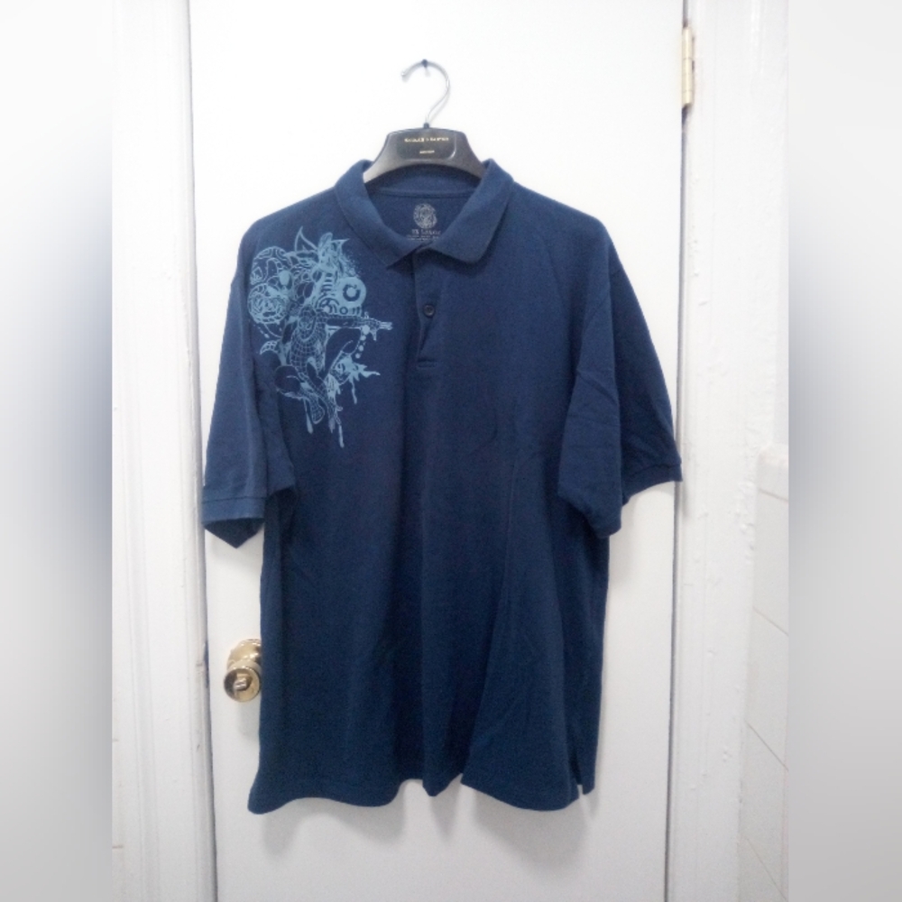 Spiderman Venom Marvel Polo Shirt Sz 2XLarge